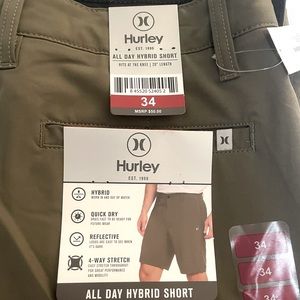 Men’s Hurley All Day Hybrid Shorts NWT Color: Woodlands
